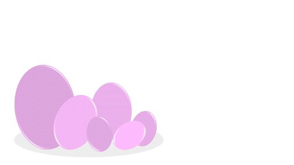 Easter Day background illustration with easter eggs 