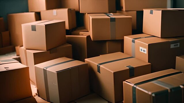 Stacked Boxes in Warehouse Generative AI