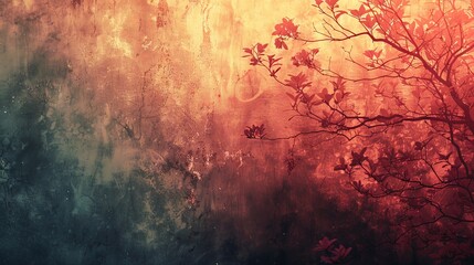 An abstract background with a wistful and nostalgic atmosphere, characterized by gentle gradients, soft textures, and vintage hues. The design suggests a longing for the past and evokes warm memories