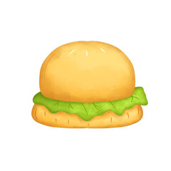 hamburger illustration design 