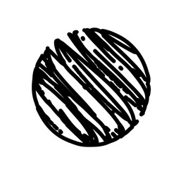 Circle Line Art Doodle Vector