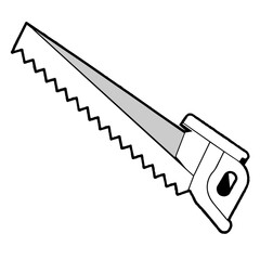 saw vector icon illustration