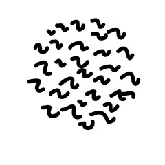Abstract Hand Drawn Circle Doodle 