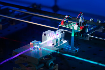 optical measuring instrument based on lasers in a quantum laboratory