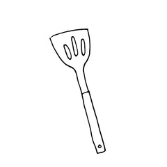 Spatula Kitchen Utensils Line Art
