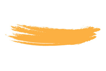 Yellow color ink texture brush grunge splatter set