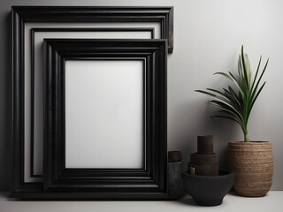 An elegant black frame design, perfectly suited for Black Friday promote design.