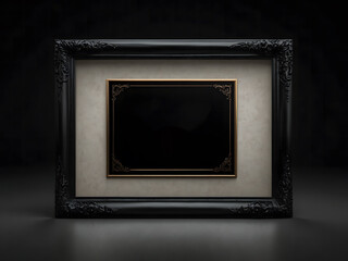 An elegant black frame design, perfectly suited for Black Friday promote design.