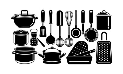 set of kitchen tools