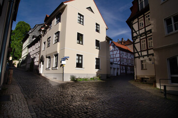 narrow street in the town, German