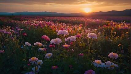 Beautiful Rise of the Flowers 4K Wallpaper