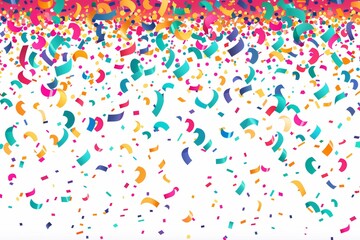 Fototapeta premium Colorful confetti explosion at festive event