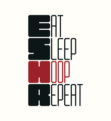 You got this eat sleep repeat gaming graphic typography vector t shirt design illustration for ready print and other use.