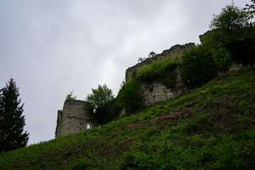 A roman gothic castle ruins called Grad Konjice.	
