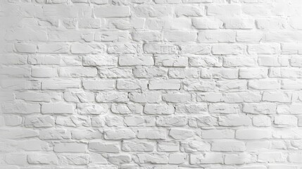 Fototapeta premium A white brick wall with a few black spots