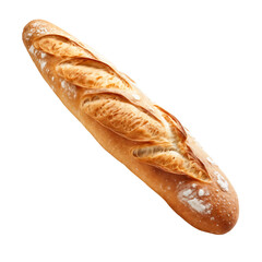 France baguette isolated on transparent background