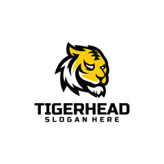 Vector tiger head mascot logo
