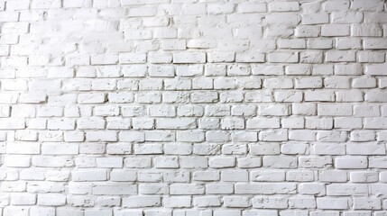 Fototapeta premium A white brick wall with a few black spots