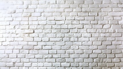 Obraz premium A white brick wall with a few black spots