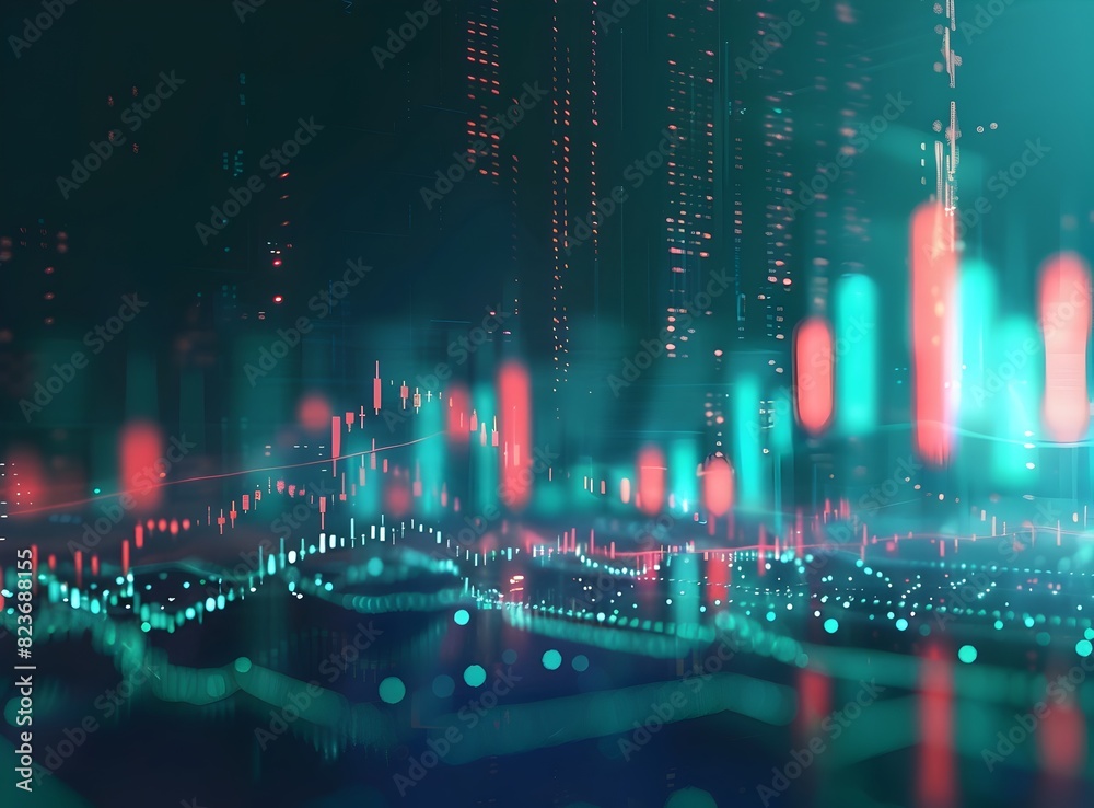 Canvas Prints captivating cityscape a mesmerizing dance of neon lights data streams and boundless imagination