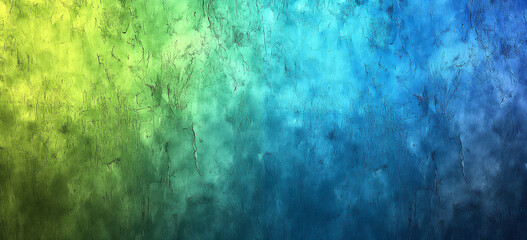 Fototapeta premium A vibrant abstract texture featuring a smooth gradient transition from green to blue. The texture appears cloud-like, with soft blends of color and a calming atmosphere.