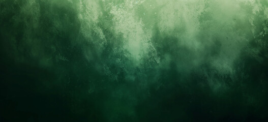 Fototapeta premium This abstract texture features a deep, moody green gradient with a fog-like appearance. The textured background creates a mysterious, atmospheric backdrop, perfect for adding visual depth