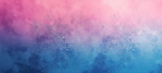 Obraz premium A dreamy gradient blending soft pink and blue hues, with a cloud-like texture. The seamless transition between colors evokes a sense of peace and tranquility, enhanced by the subtle depth and softness