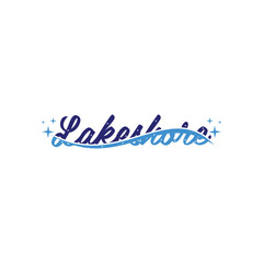 Lakeshore Wave Cleaning service, brand text business modern design template, suitable for your company