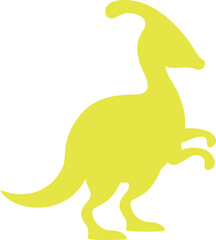 Stegosaurus silhouette. Vector illustration