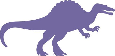 Spinosaurus silhouette. Vector illustration