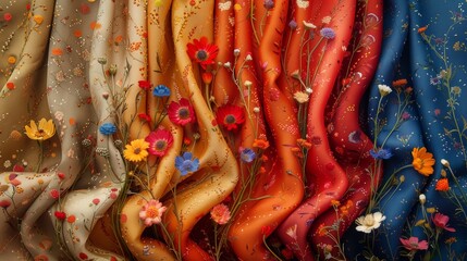 small flower pattern details