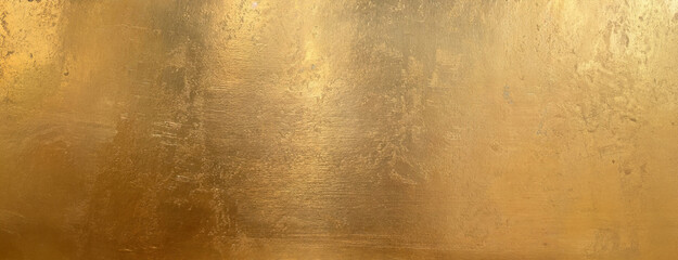 A textured gold surface with subtle scratches. The rough finish contrasts with the inherent luster of the material.
