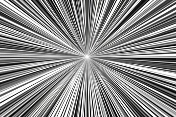 Abstract silver light burst background with radial lines