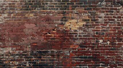Naklejka premium Brick wall pattern to create an industrial and urban feel. generative ai