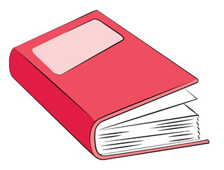 Notebook isolated on white background