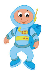 Astronaut isolated on white background