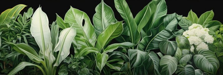 tropic leaves background