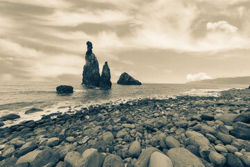 The Beach at Ribeira de Janela, Madeira, Portugal, Europe