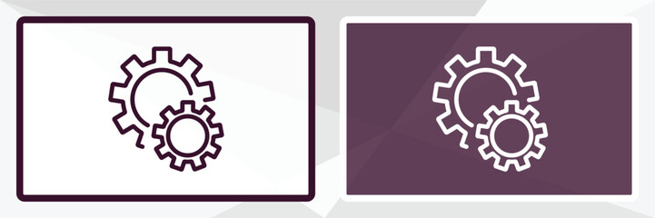 production outline icon. Linear vector from business concept. Thin line black and white production icon isolated on white and dark background