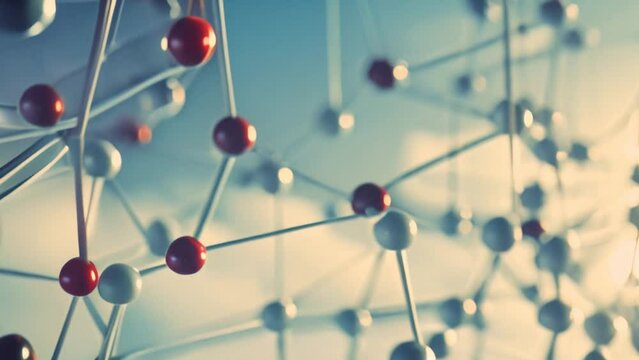 molecule adn structure abstract background scientific  animation