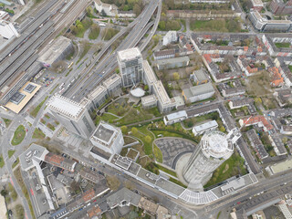 Office buildings in the sudviertel in Essen, Germany.