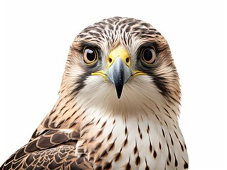 Falcon bird isolated on white background