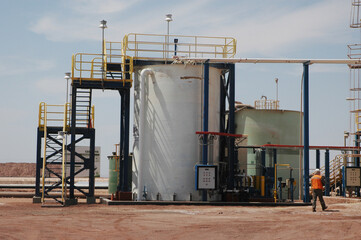 Trabadores en mineria en Chile