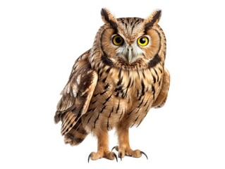 Fototapeta premium Owl bird isolated on white background