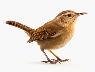 Naklejka premium Wren bird isolated on white background