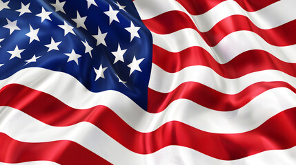 Obraz premium American flag waving, Patriotic holiday. The USA are celebrating 4th of July