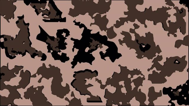 Abstract floral camouflage style transition