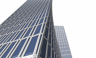 Obraz premium Concept city architecture 3d illustration