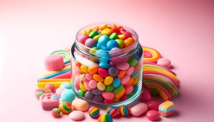 Rainbow Candy Jars