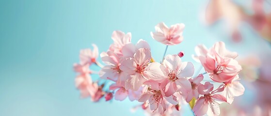 Serene Spring Aesthetics in Pastel Colors with Ample Copy Space, High-Quality Photography